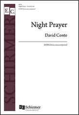 Night Prayer SATB choral sheet music cover